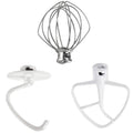 Stand Mixer Attachments 3-Piece Kit -REPLACE for Kitchen Aid Accessories K45ww Wire Whip K45dh Dough Hook K45b Coated Flat at MechanicSurplus.com