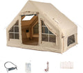 Inflatable 4-Person Camping Tent with Hand Pump