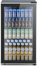 Mini Fridge 130 Can Beverage Refrigerator Cooler, 3.2 Cu.ft Drink Fridge for Soda Wine Beer, Adjustable Temperature Control for Home Office,…