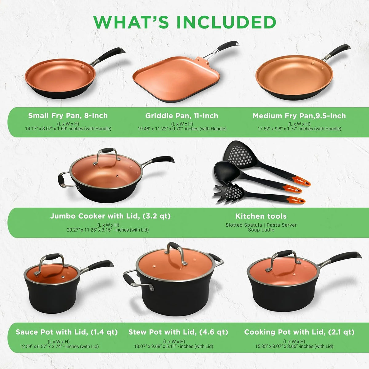 54 - Piece Kitchen Cookware Set - Complete Non - Stick Ceramic Pots and Pans Set with Utensils, Bakeware, and Knife Set, Gas, Electric & Induction Compatible, Blush Pink Kitchen Essentials