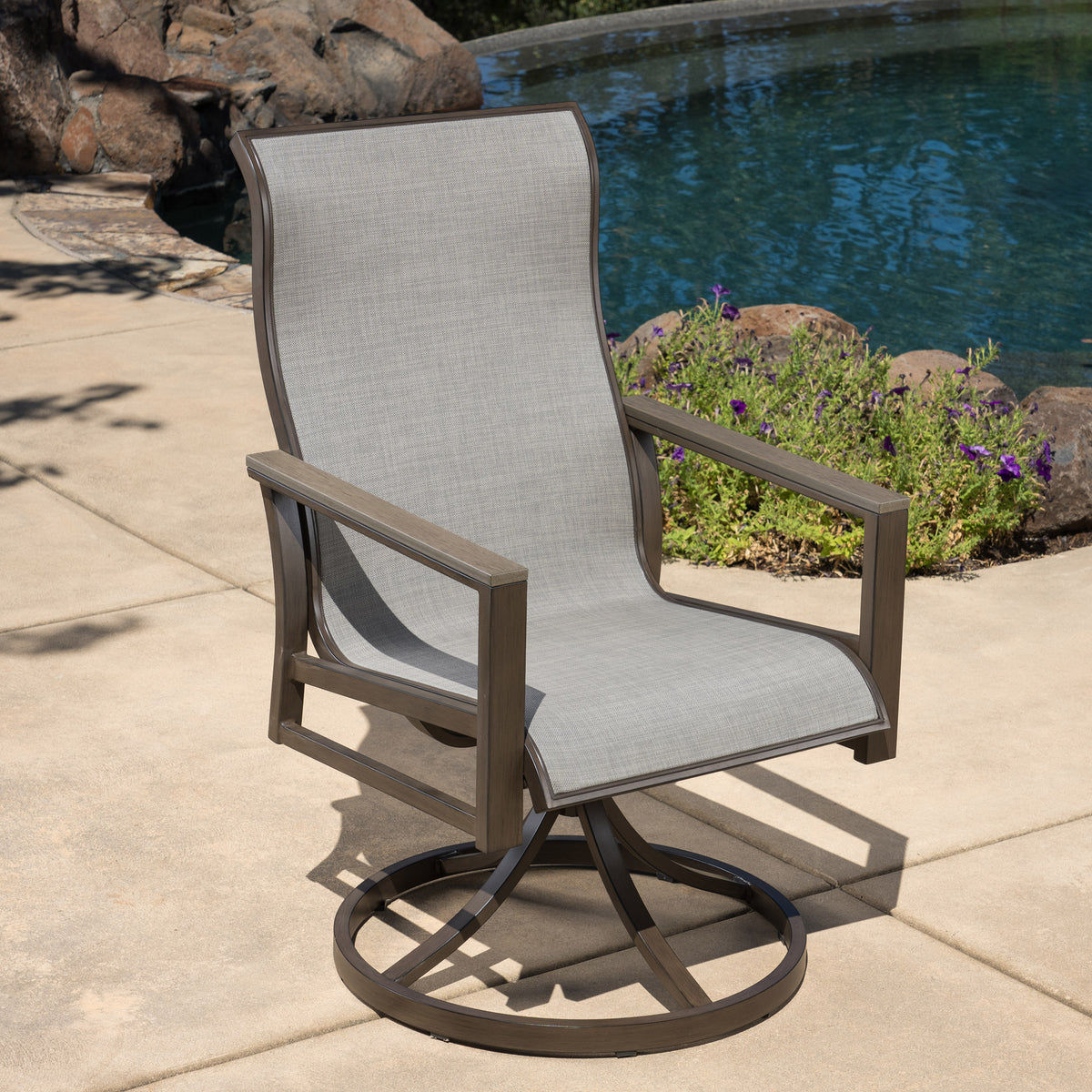 Sunvilla Nichols 7 - Piece Sling Outdoor Patio Dining Set