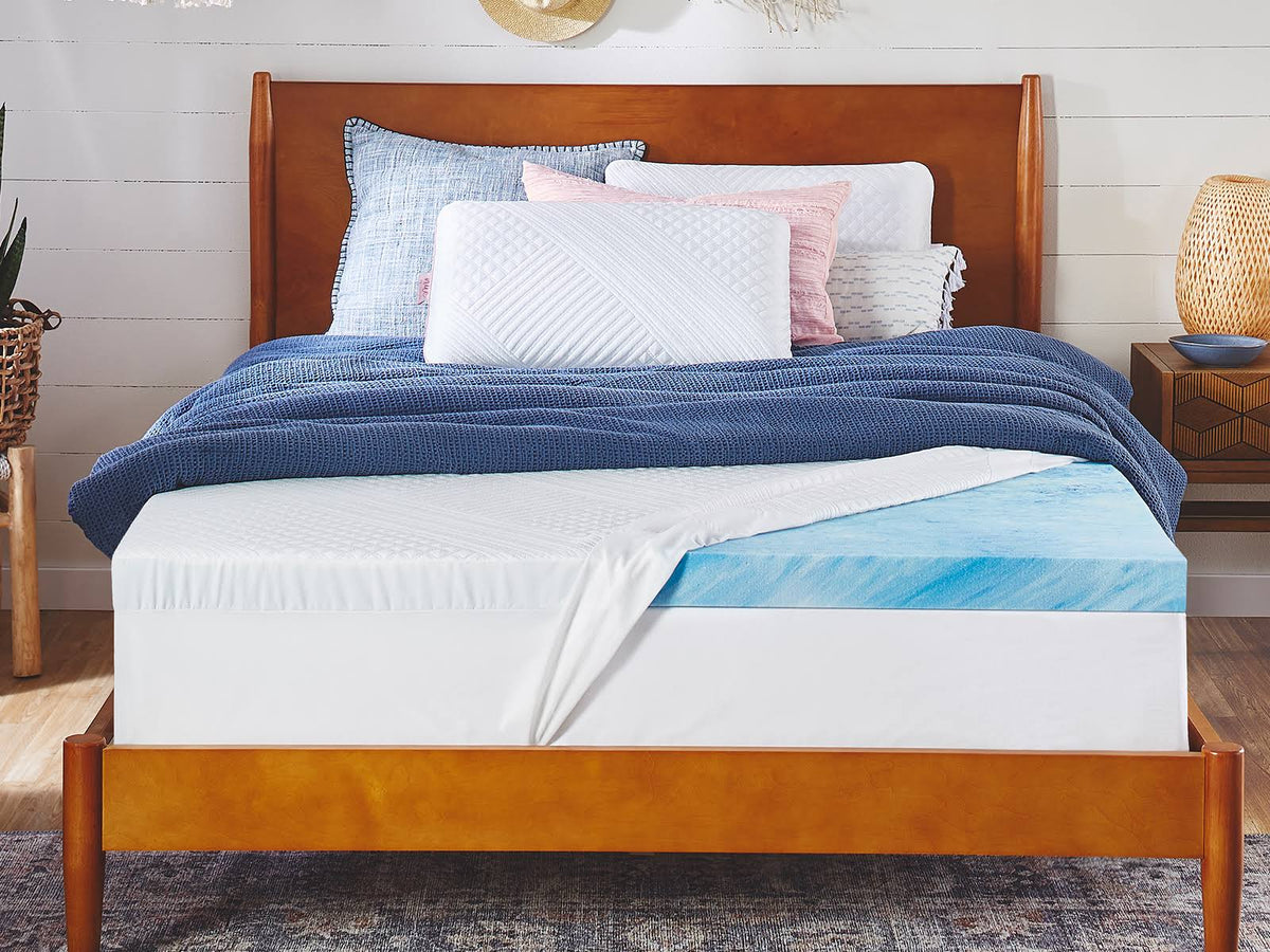 Nue by Novaform Twin Mattress Topper | Cooling Gel Memory Foam | 3"