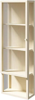 Wall-Mounted Metal Bathroom Cabinet with Glass Door