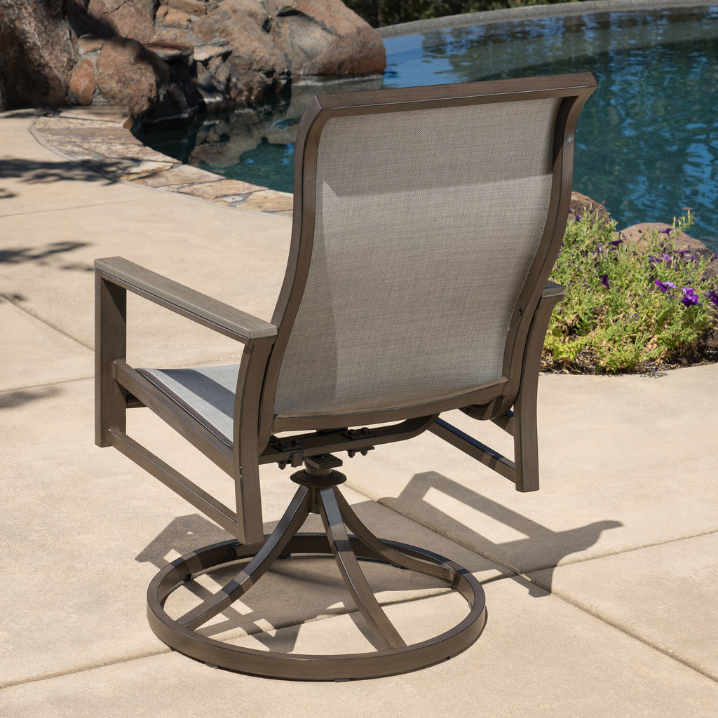 Sunvilla Nichols 7 - Piece Sling Outdoor Patio Dining Set