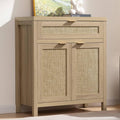 Rattan-Style Sideboard Cabinets, Set of 2, Natural