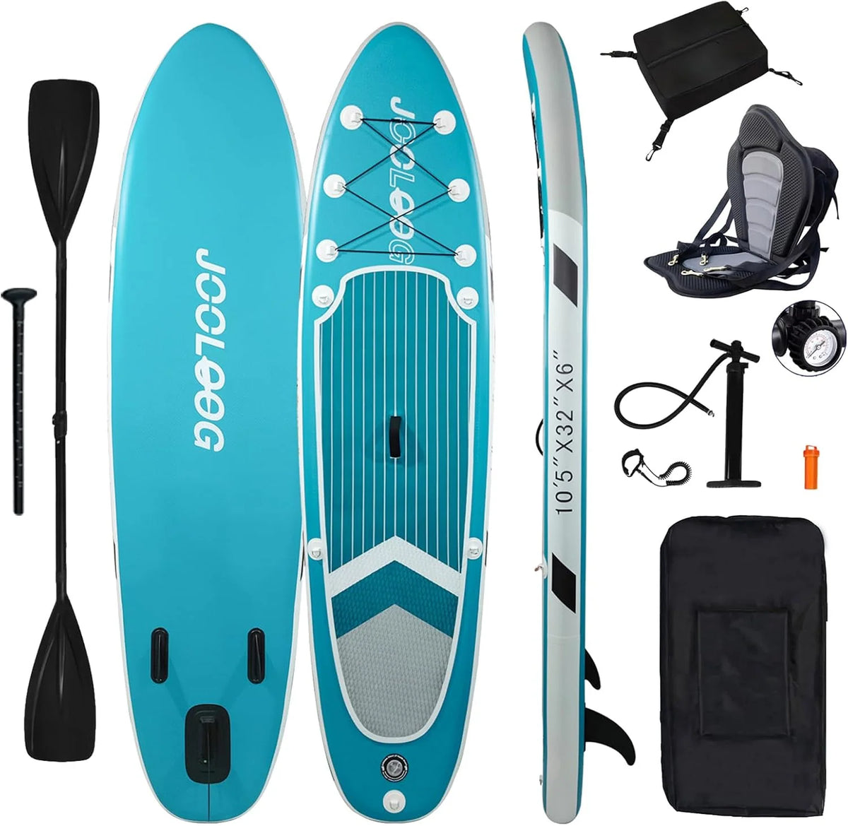 Inflatable Stand-Up Paddle Board with Backpack and Paddle