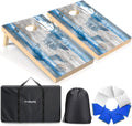 Wood Cornhole Board Set with 8 Bean Bags
