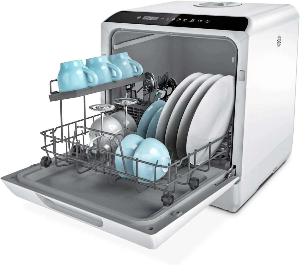 Countertop Dishwasher with Five Programs and 5-Liter Tank