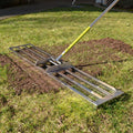 Lawn Leveling Rake | Levelawn Tool | Level Soil or Dirt Ground Surfaces Easily | 30" X 10" Ground Plate | 78" Extra Long Handle | Stainless…