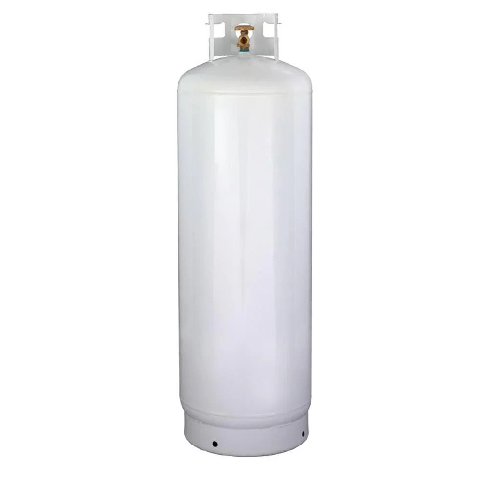 100LB (23 gal) Multi-valve Propane Tank with High Capacity Filler, Great for Mixed Heating Systems, Home Fireplaces, Dryers and Grills