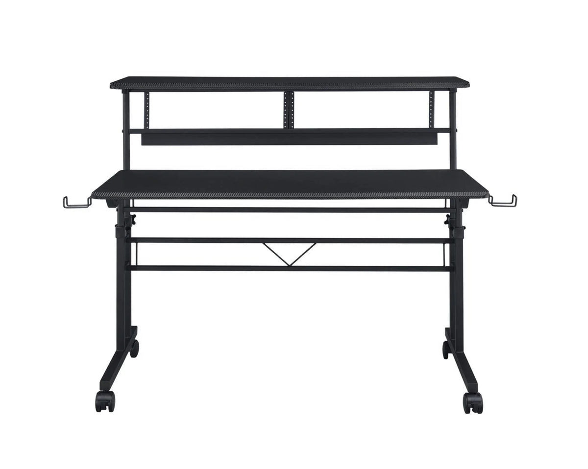 Musiea BE100 Series Sit - Stand Music Recording Studio Desk Workstation W/2x3u Rack