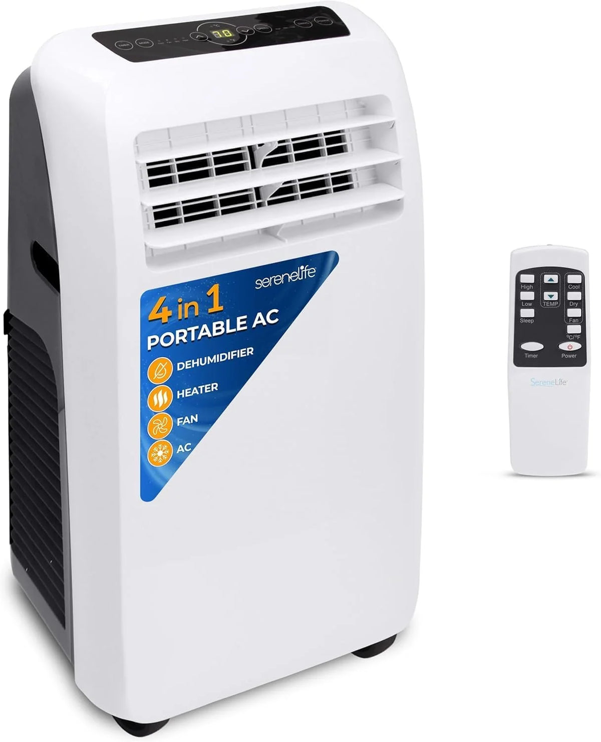 Portable Air Conditioner with Remote Control and Window Kit