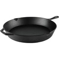 Ozark Trail Pre-Seasoned Cast Iron Skillet, Black, 15"