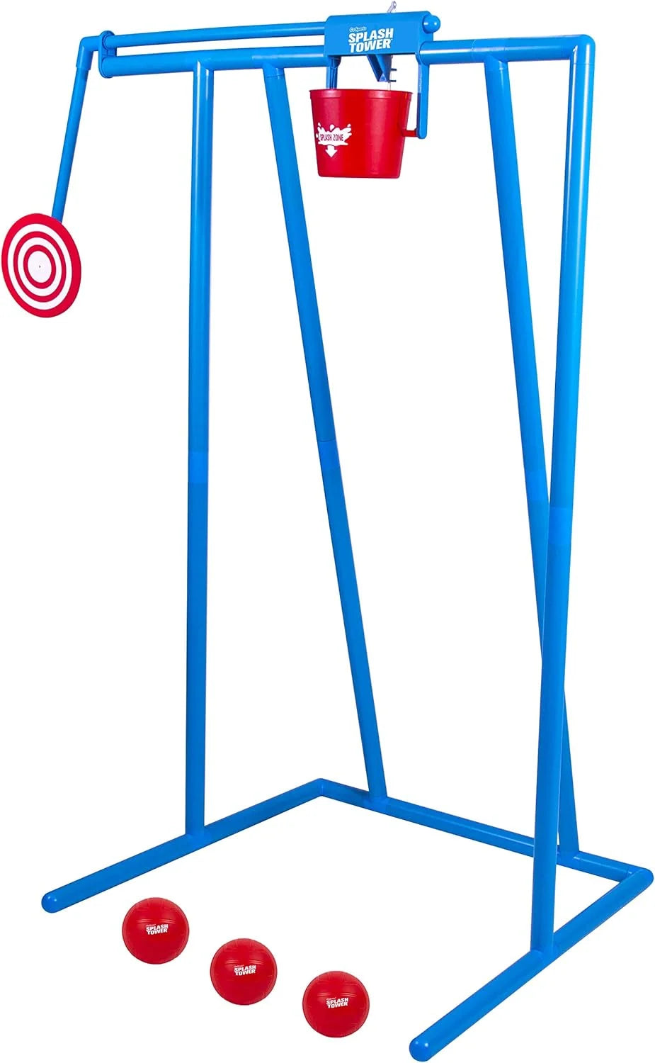 Outdoor Water Dunk Game Set with Splash Tower