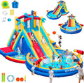 Inflatable Water Slide and Bounce House with 550W Blower