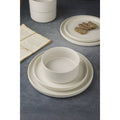 Paytan Stoneware Dinnerware Sets, 12-Piece Dish Set Color: Matte White