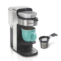 The Scoop Single Serve Coffee Maker & Fast Grounds Brewer for 8 - 14 oz. Cups, Brews in Minutes, 40 oz. Removable Reservoir, Stainless Steel (49987), Silver