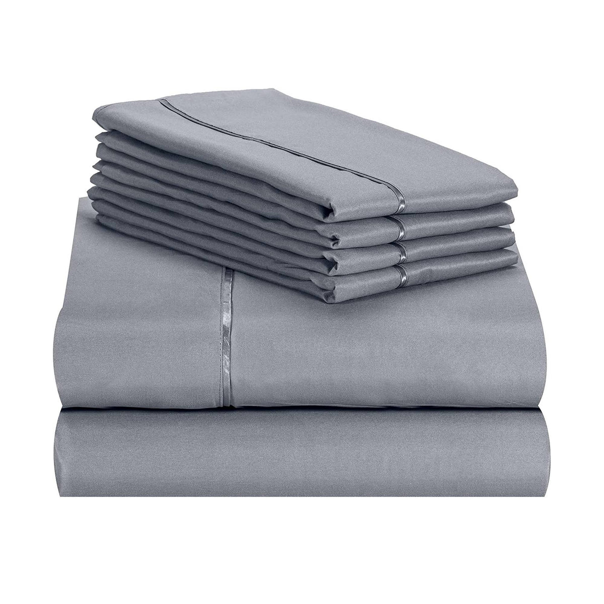 6 PC LuxClub Sheet Set Bamboo Sheets Deep Pockets 18" Eco Friendly Wrinkle Free Sheets Hypoallergenic Anti-Bacteria Machine Washable Hotel Bedding