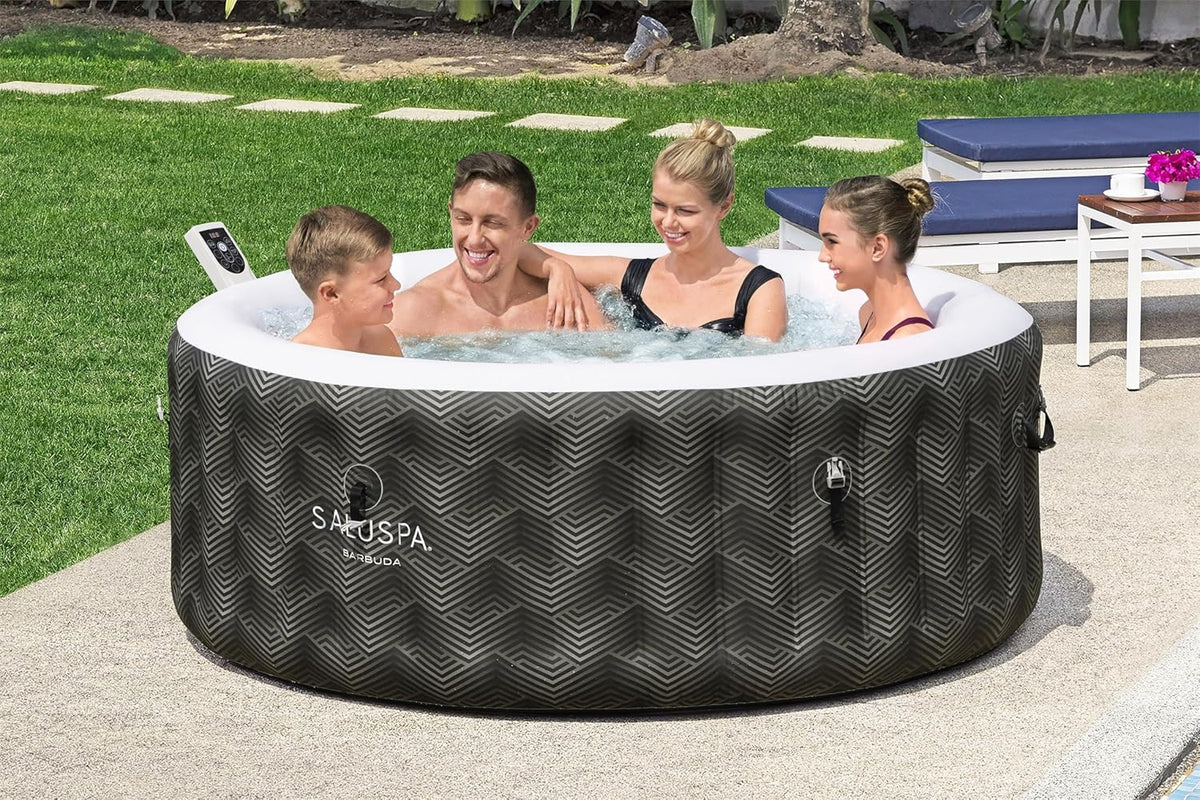 Inflatable Hot Tub Spa (71" X 26") | Portable Hot Tub with 2 Covers (1 Energy-efficient Thermal Cover and 1 Standard Cover) | Fits Up to 2-4…