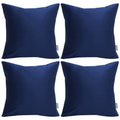 Thmyo 4-Pack 100% Cotton Comfortable Solid Decorative Throw Pillow Case Square Cushion Cover Pillowcase Sublimation Blank Pillow Cover