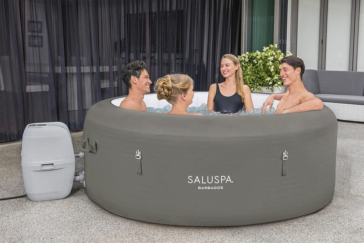 Inflatable Hot Tub Spa (71" X 26") | Portable Hot Tub with 2 Covers (1 Energy-efficient Thermal Cover and 1 Standard Cover) | Fits Up to 2-4…