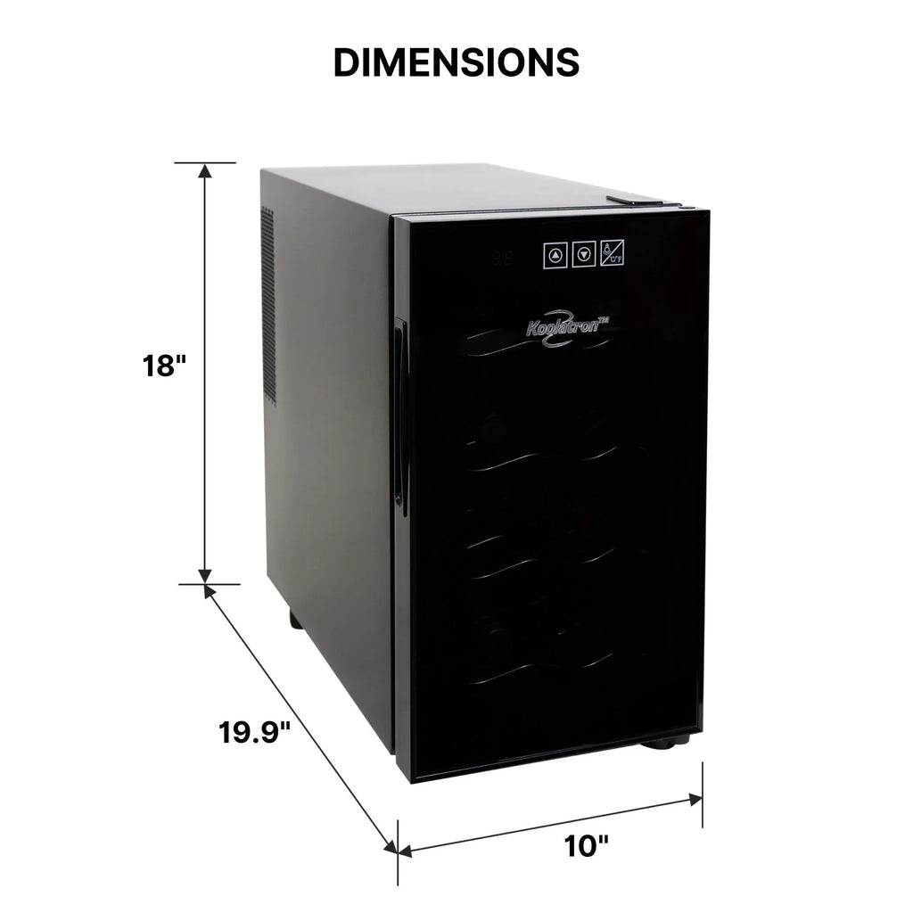 Koolatron 8 Bottle Wine Cooler Thermoelectric Freestanding Wine Fridge