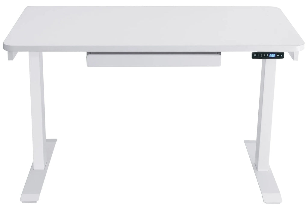 Motionwise Black Electric Height Adjustable Standing Desk, 24?x48", Height Adjustable 28" - 48" with 4 Pre - Set Height Adjustments and USB Charge Port, Multiple Colors