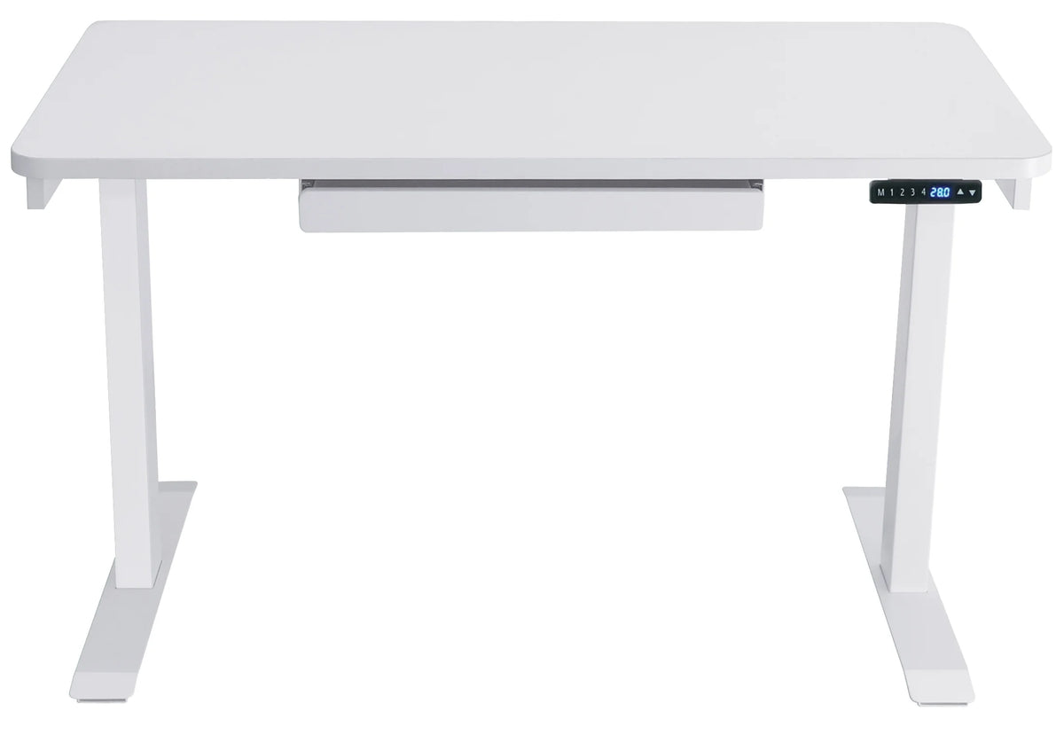 Motionwise Black Electric Height Adjustable Standing Desk, 24?x48", Height Adjustable 28" - 48" with 4 Pre - Set Height Adjustments and USB Charge Port, Multiple Colors