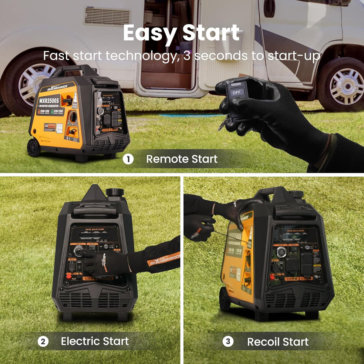 Portable Inverter Generator for Camping and RV Use