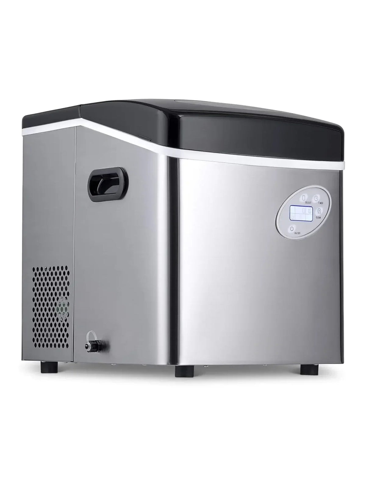 Portable Ice Maker 50 lb. Daily, 12 Cubes in Under 7 Minutes - Compact Countertop Design - 3 Size Bullet Shaped Ice - for…