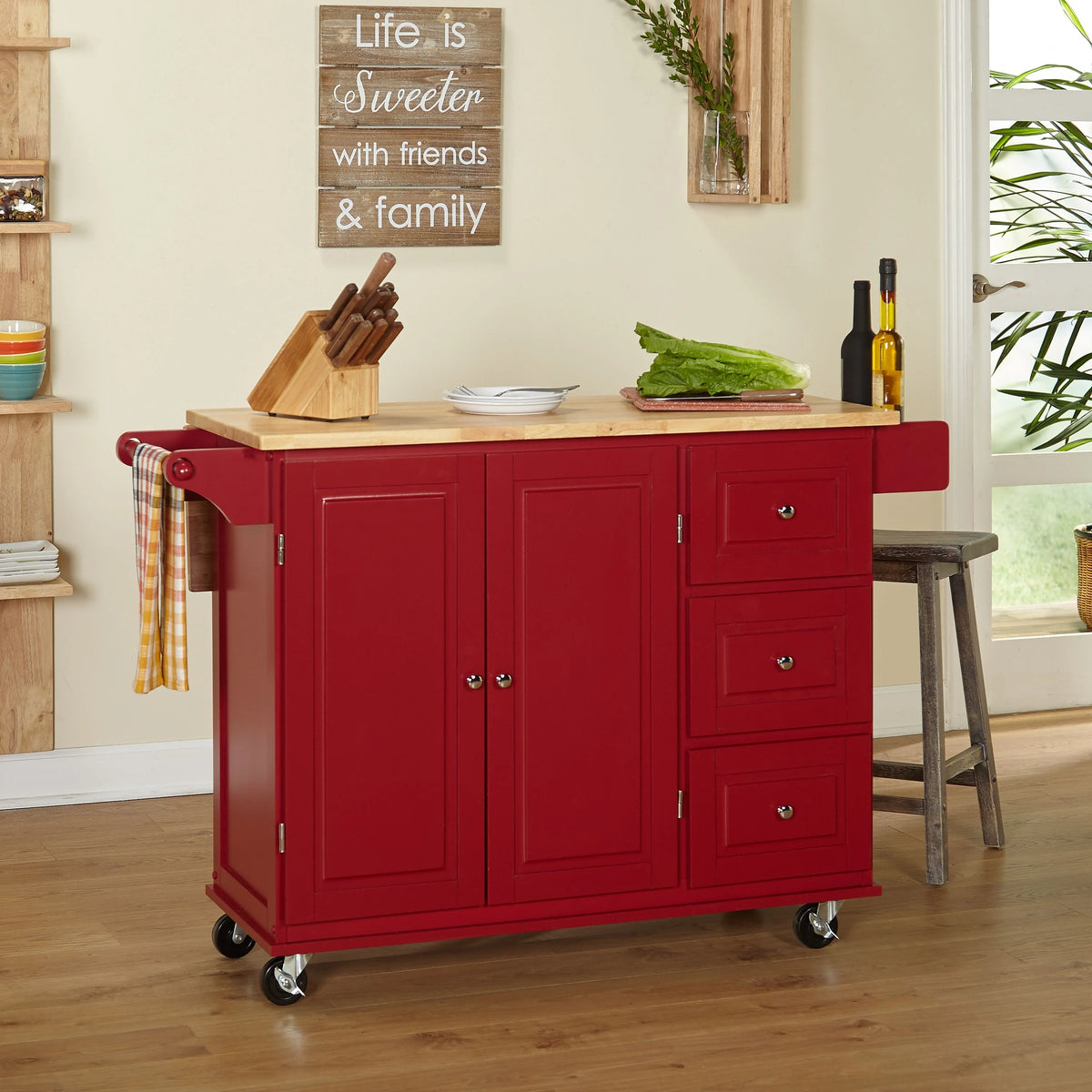 Thatcher Kitchen Cart, Grey