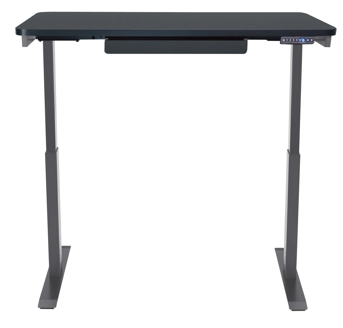 Motionwise Black Electric Height Adjustable Standing Desk, 24?x48", Height Adjustable 28" - 48" with 4 Pre - Set Height Adjustments and USB Charge Port, Multiple Colors