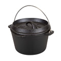 Stansport 1 qt Pre-Seasoned Cast Iron Dutch Oven Flat Bottom
