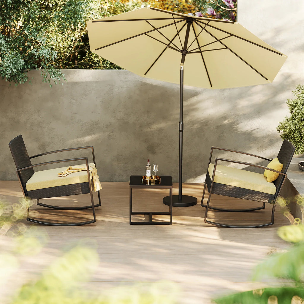 Patio Furniture Set Clearance, Lofka 5 Piece Outdoor Sectional Furniture Chair Set with Cushions and Tea Table, Gray