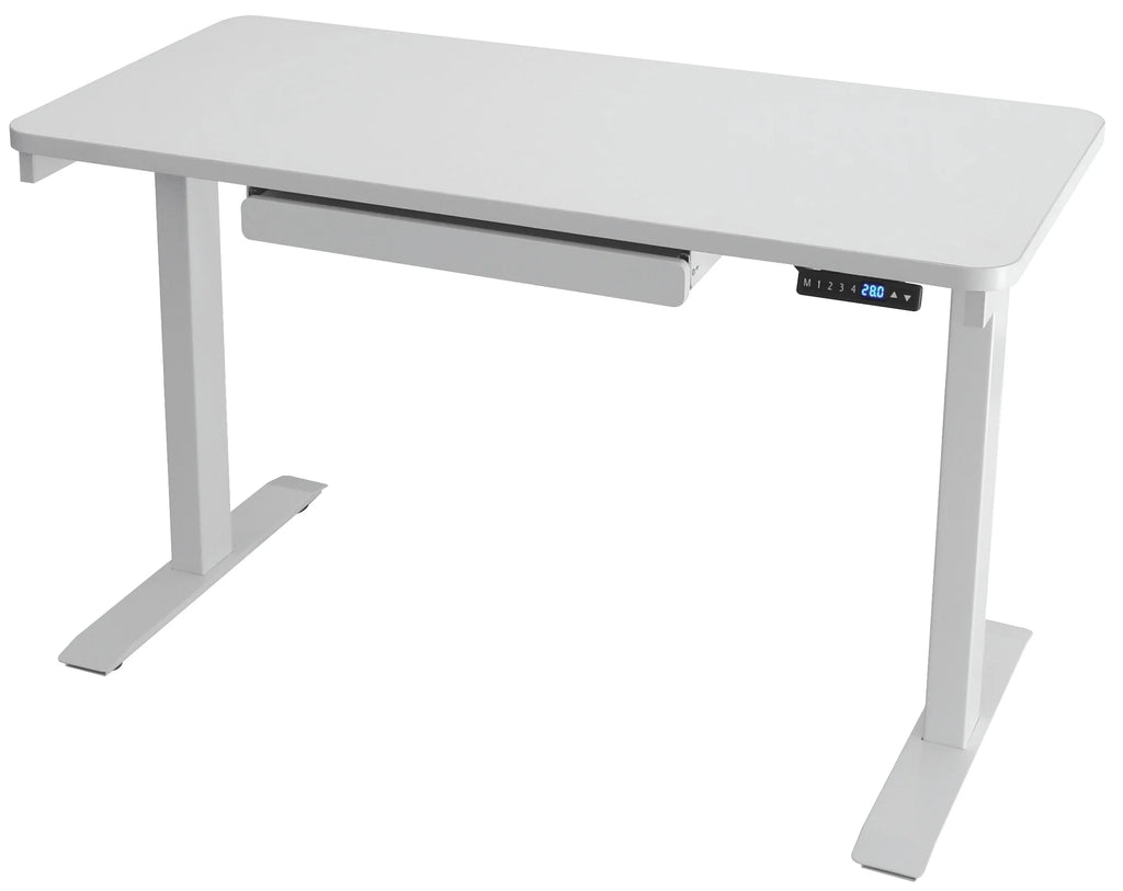 Motionwise Black Electric Height Adjustable Standing Desk, 24?x48", Height Adjustable 28" - 48" with 4 Pre - Set Height Adjustments and USB Charge Port, Multiple Colors