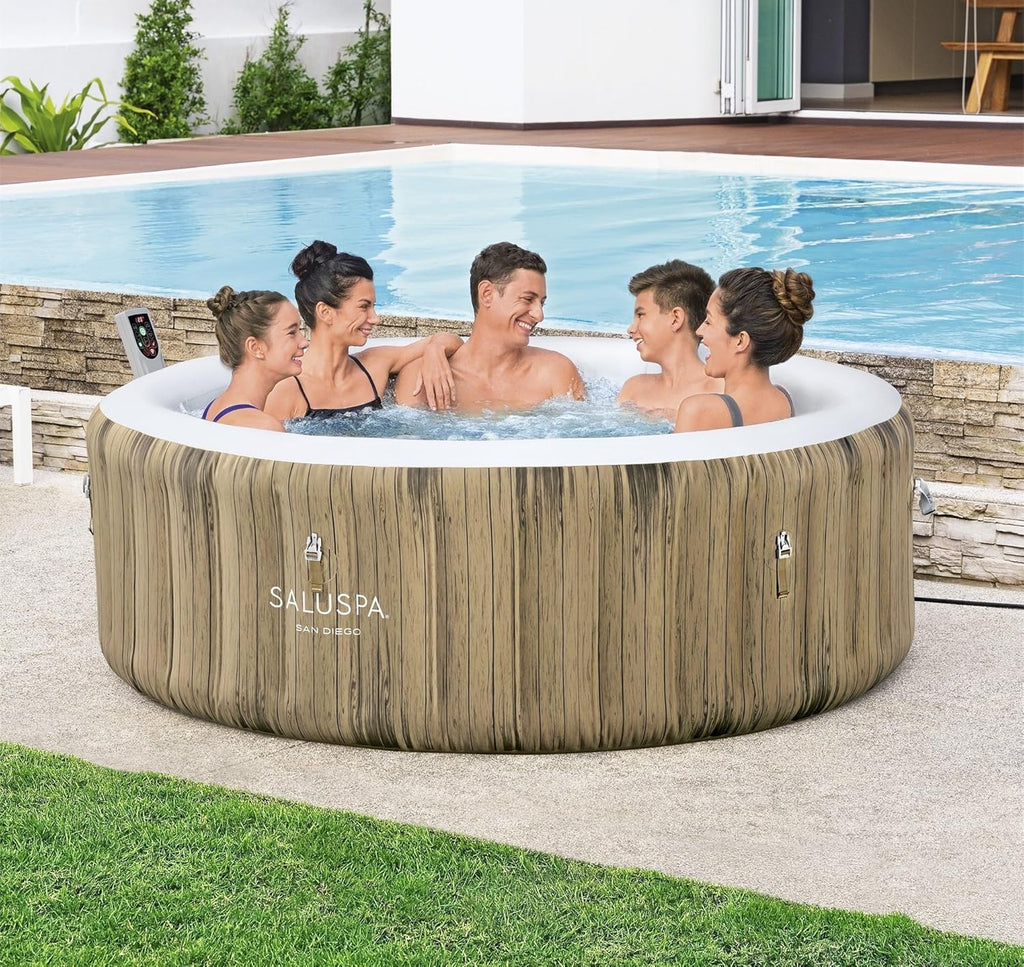 Inflatable Hot Tub Spa (71" X 26") | Portable Hot Tub with 2 Covers (1 Energy-efficient Thermal Cover and 1 Standard Cover) | Fits Up to 2-4…
