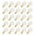 Sival G405E12CL G40 Candelabra Screw Base 25 Pack Light Bulbs, Clear