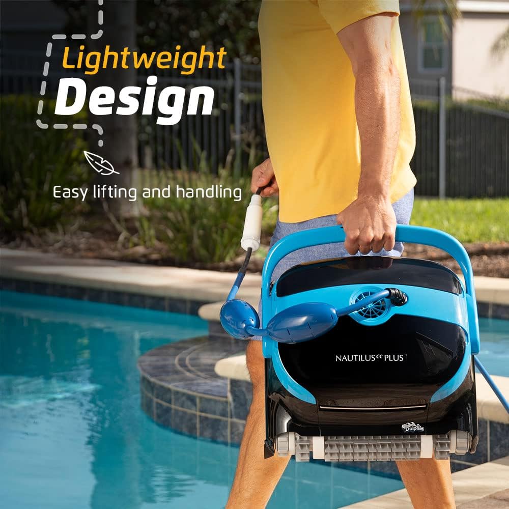 Wi-fi Automatic Robotic Pool Vacuum Cleaner, Always Cleaning, Never Charging, with Wall Climbing Scrubber Brush, Ideal for In-ground Pools…