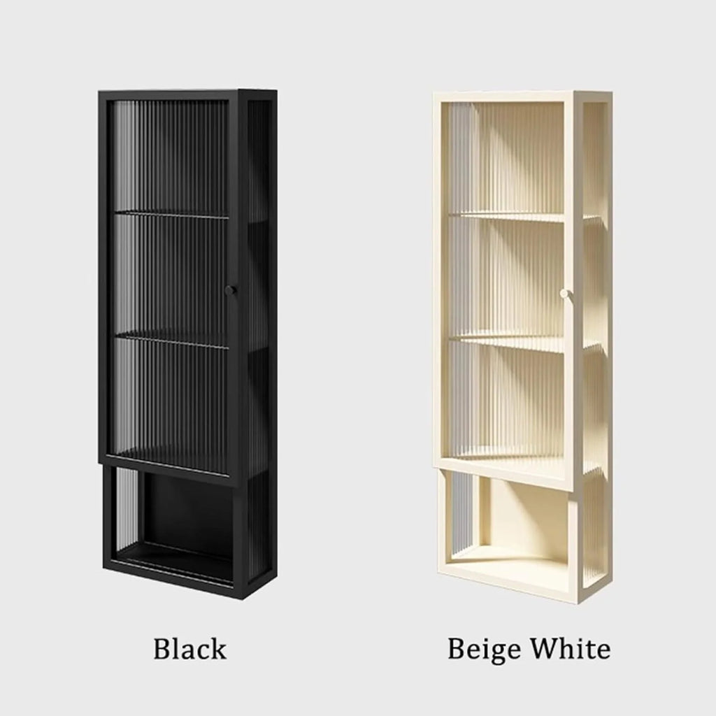 Wall-Mounted Metal Bathroom Cabinet with Glass Door