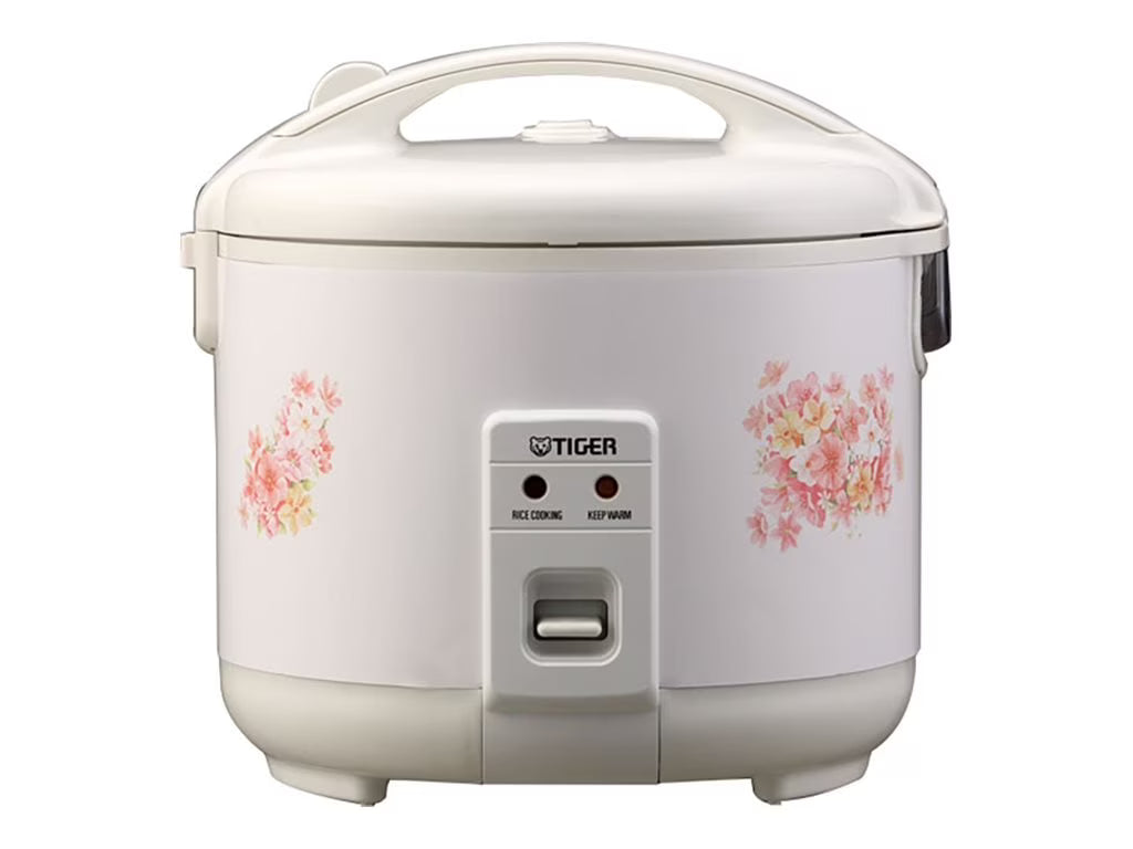 Tiger JNP - 1800 10 - Cup Floral White Rice Cooker & Warmer