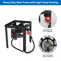 NUUK 30QT Turkey Fryer & 10QT Fish Fryers Outdoor Cooking Kit, 50, 000 BTU Propane Burnerseafood Boil Pot, Cover & Skimmer Included, Aluminum Deep Fryer Pot with Basket Crab, Gifts for Thanksgiving Day