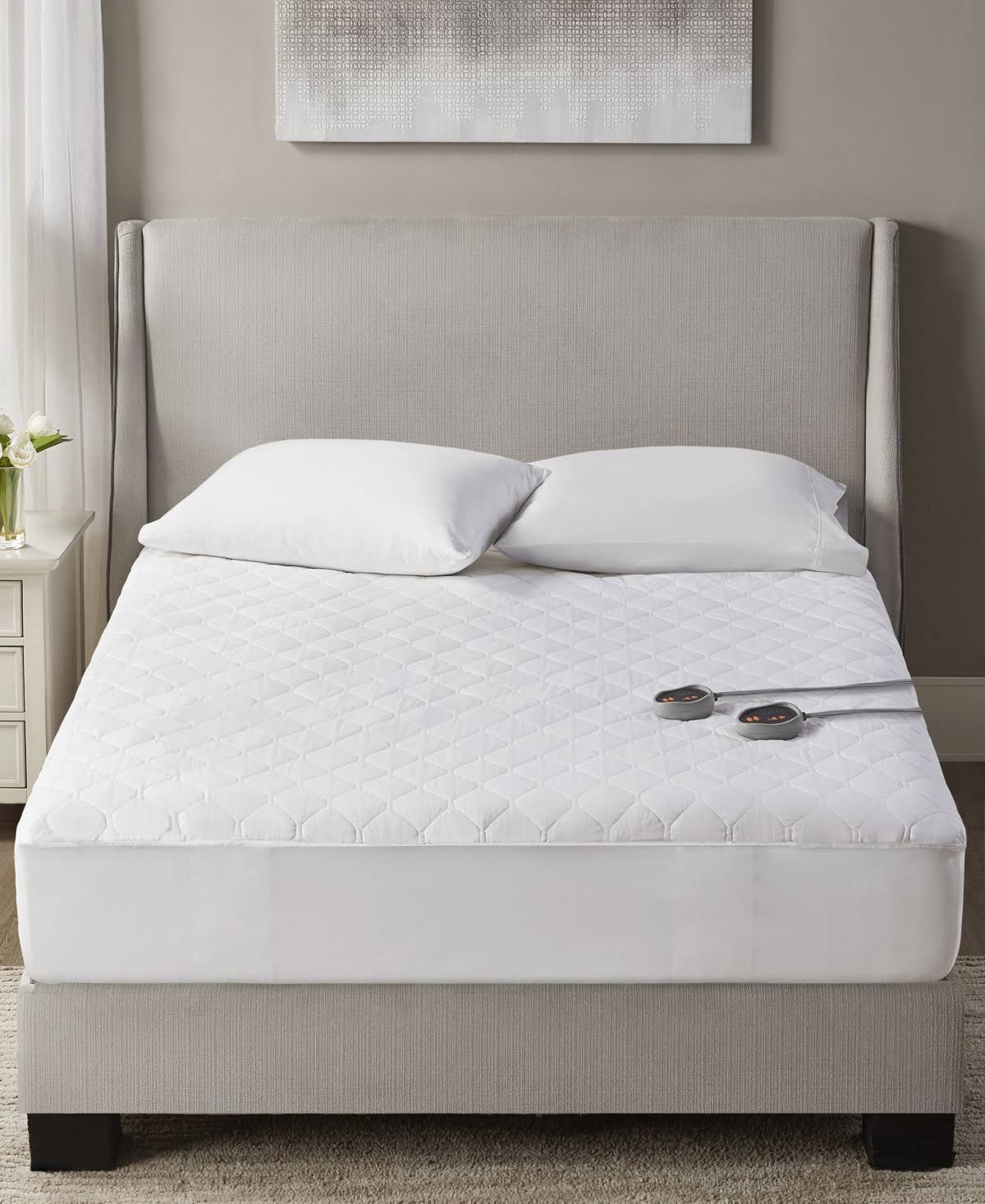 Premier Comfort Electric Mattress Pad, Queen - White