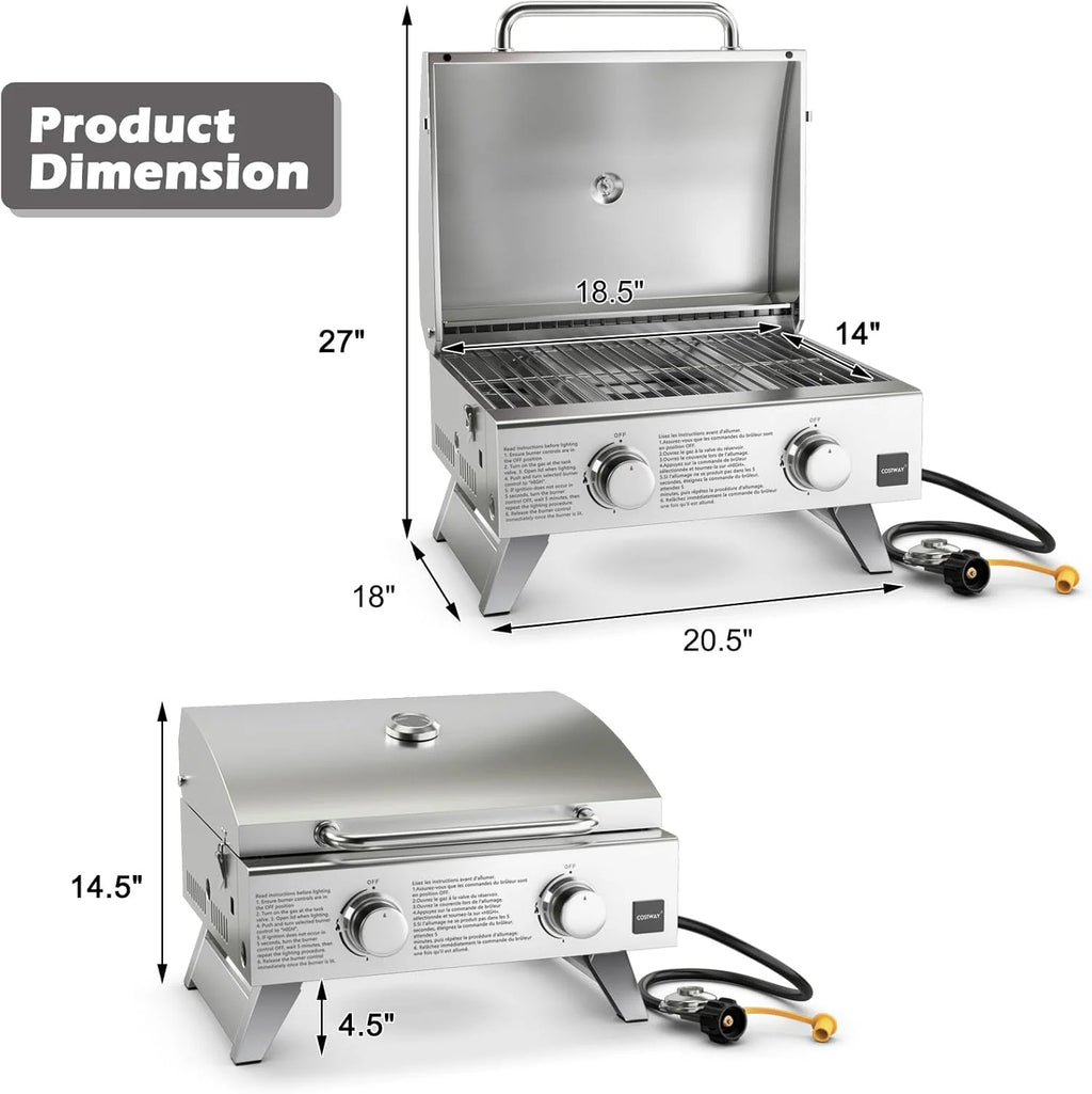 Propane Gas Grill for Outdoor Cooking
