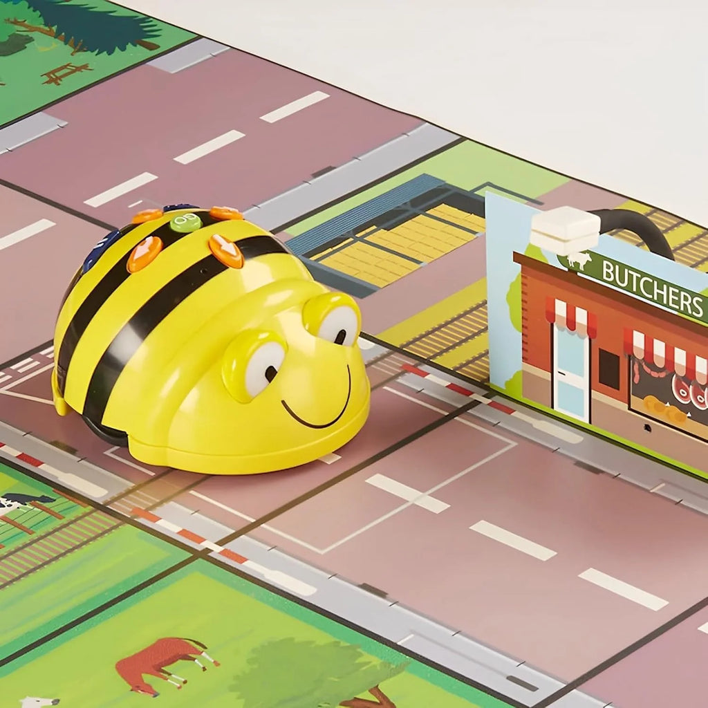 Two Programmable Bee-Bot Floor Robots with Canadian Money Mat