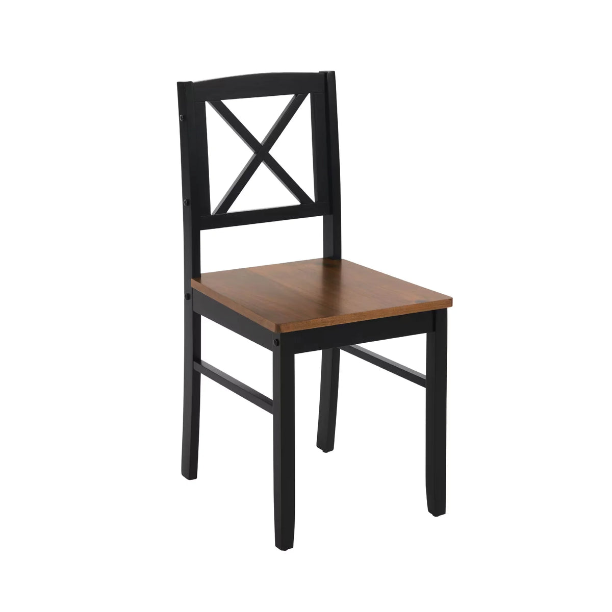 Seizeen Solid Wood Kitchen Table and Chairs, Dining Room Table Set for 4 with Gray Upholstered Chairs, Wood Grain Table Heavy - Duty Frame, Rustic Minimalist Style Breakfast Nook Set