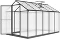 Walk-In Polycarbonate Greenhouse with Aluminum Frame and Roof Vent