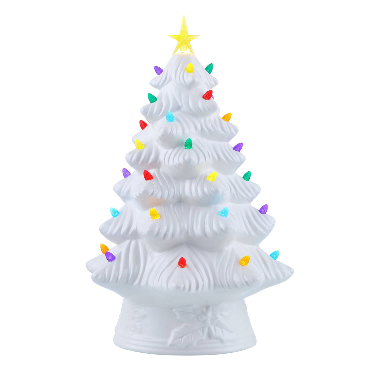 Mr. Christmas Ceramic Nostalgic Tree - White -16