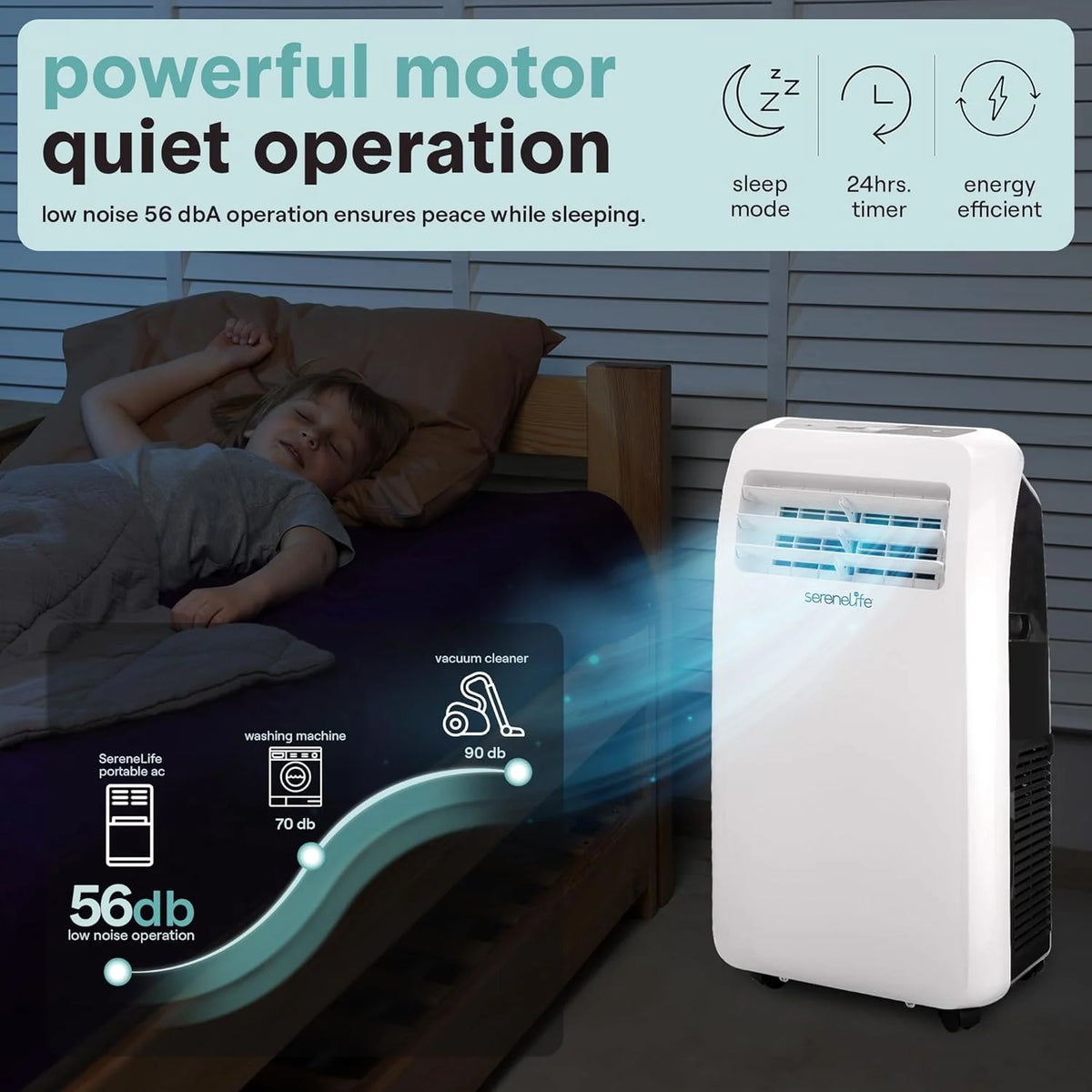 Portable Air Conditioner with Remote Control and Window Kit