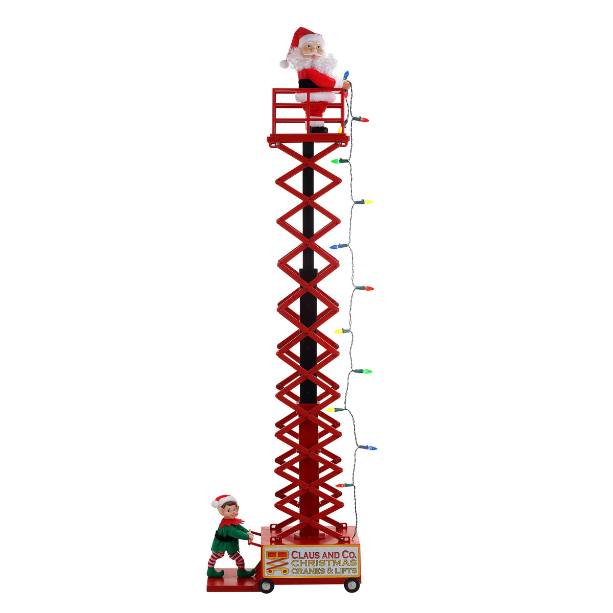 Mr. Christmas 50" Animated & Musical Santa's Lift - White