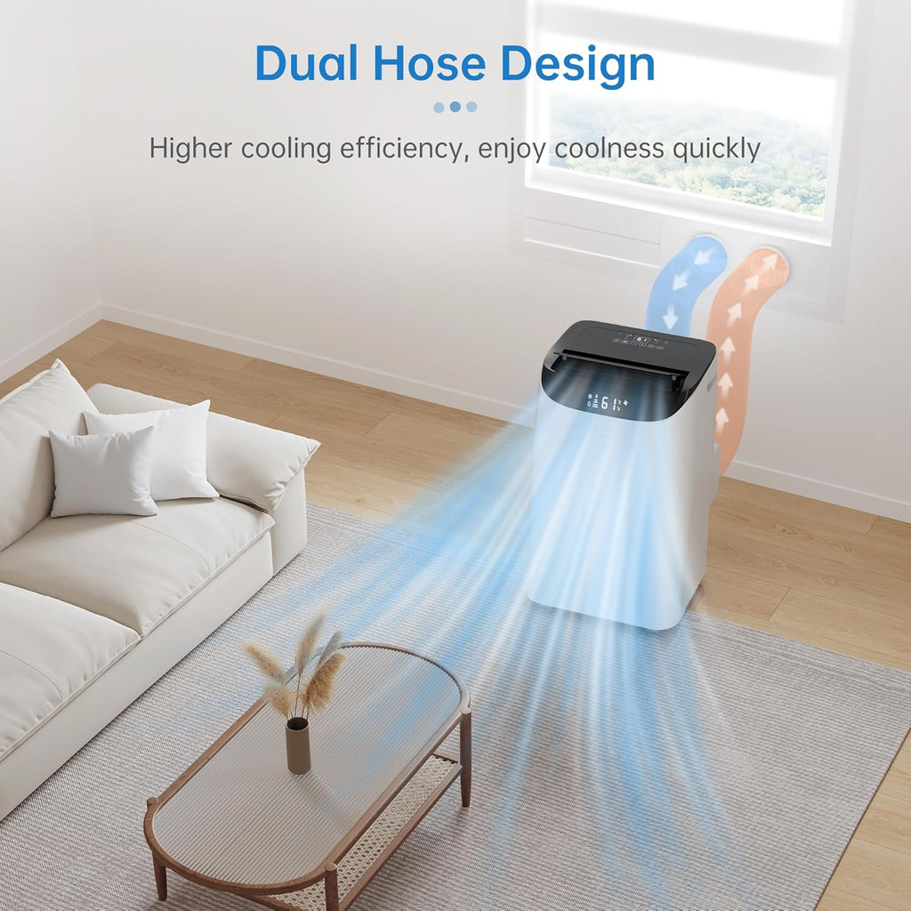 Portable Air Conditioner Cools Up to 700 Sq.ft, 3-IN-1 Energy Efficient Portable AC Unit with Remote Control & Installation Kits for Large…